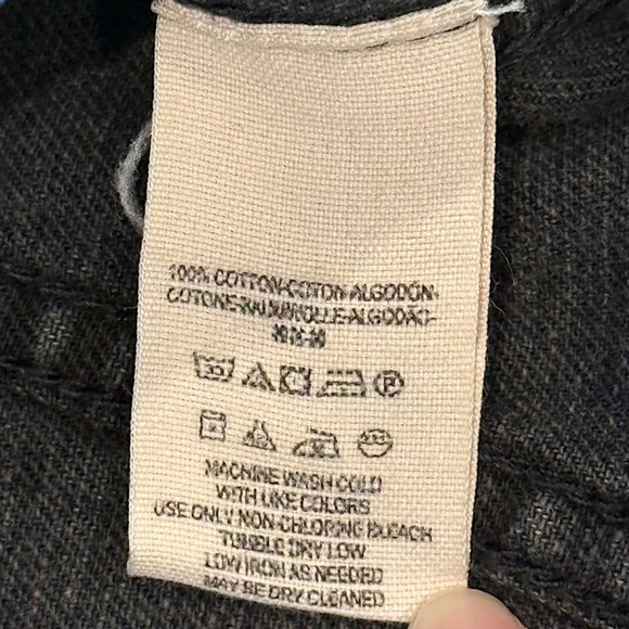 FP Distressed Denim Hooded Jacket with Knit Sleeves - X-Small (EUC) - Picture 12 of 12